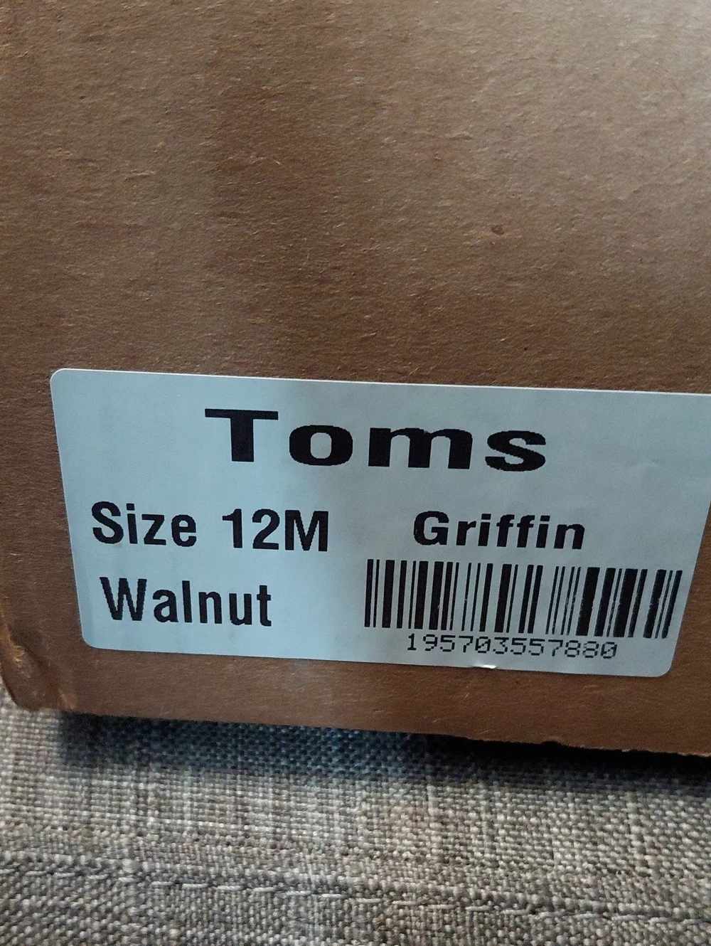 Toms Griffin Men's Brown Leather Chelsea Boots Size 12